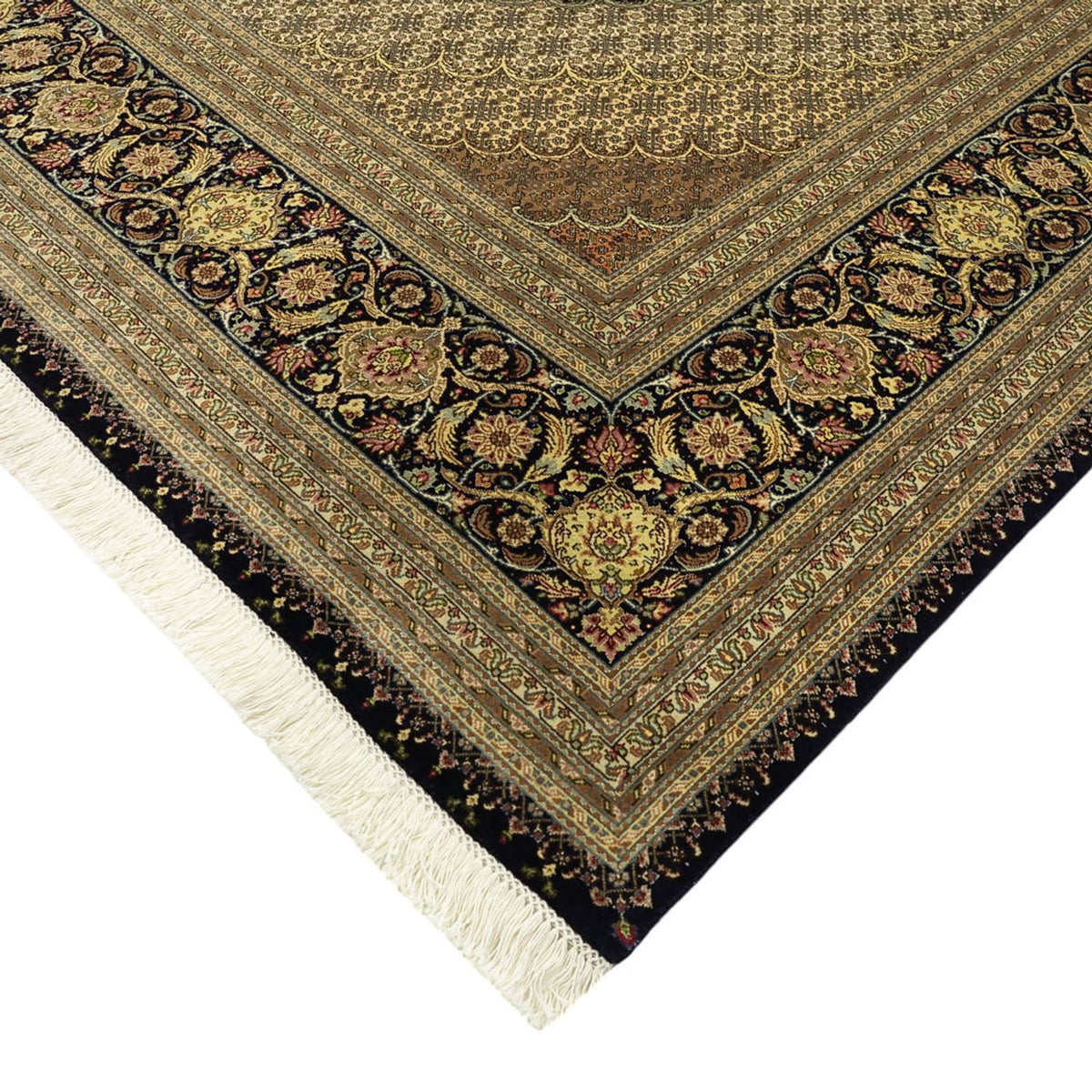 Alfombra Persa - Tabriz - Real - Real - 350 x 249 cm - marrón oscuro