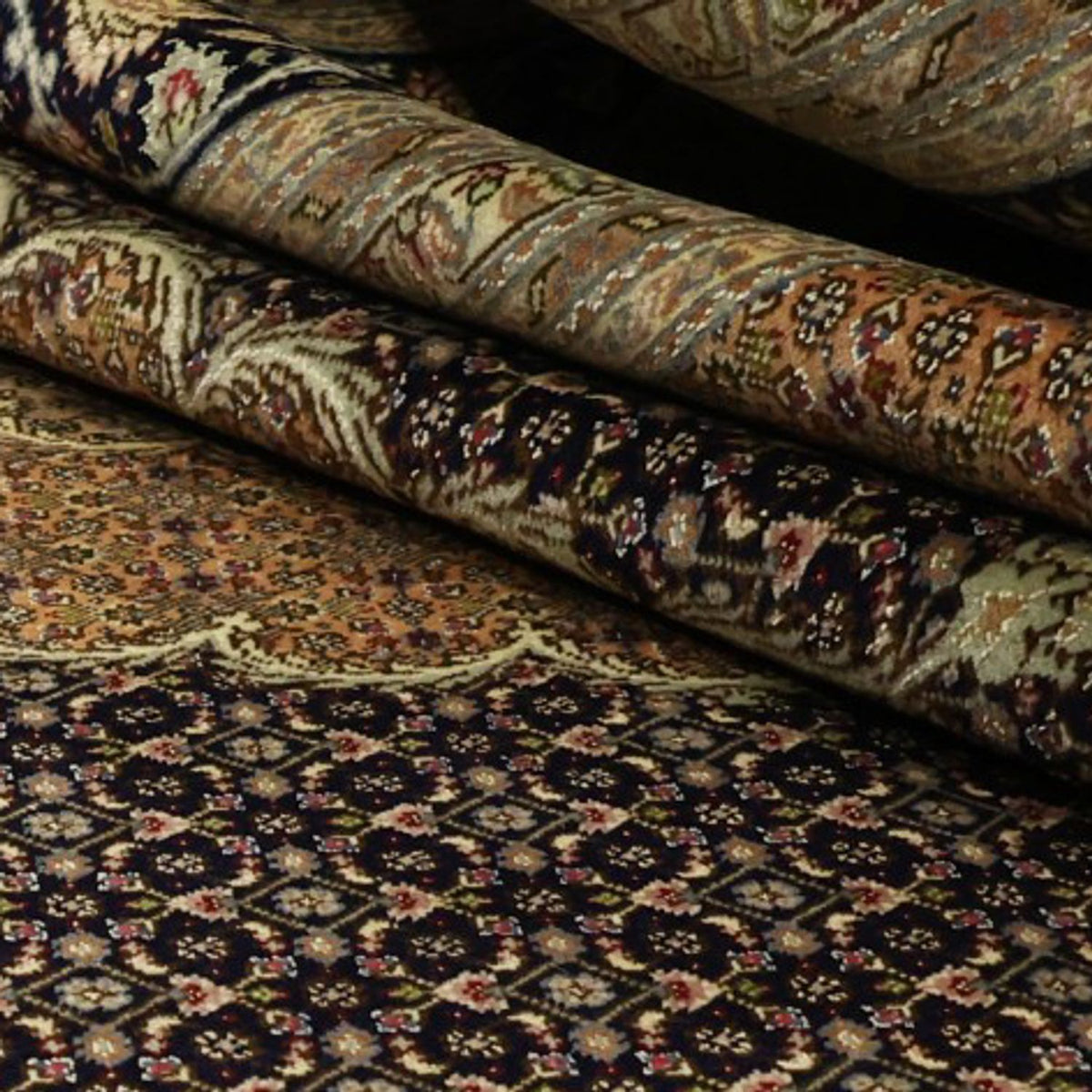 Alfombra Persa - Tabriz - Real - Real - 350 x 249 cm - marrón oscuro