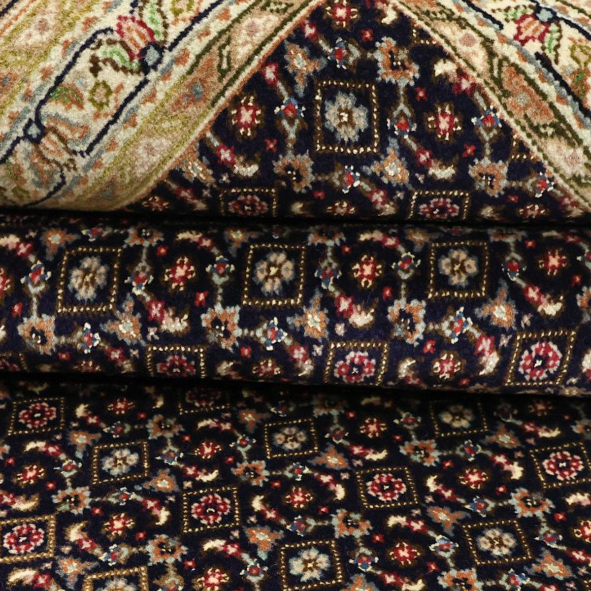 Alfombra Persa - Tabriz - Real - Real - 194 x 153 cm - beige oscuro