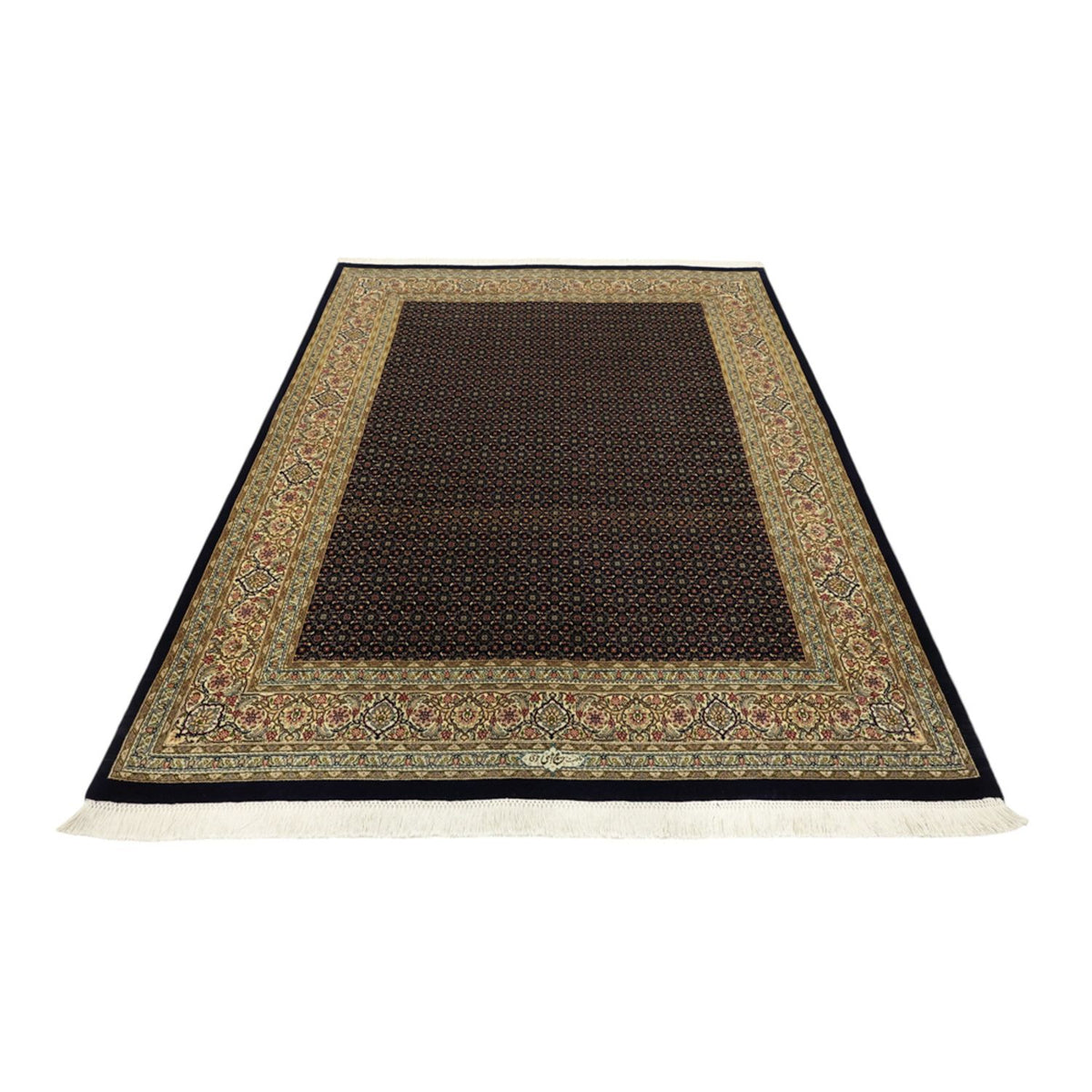 Alfombra Persa - Tabriz - Real - Real - 194 x 153 cm - beige oscuro