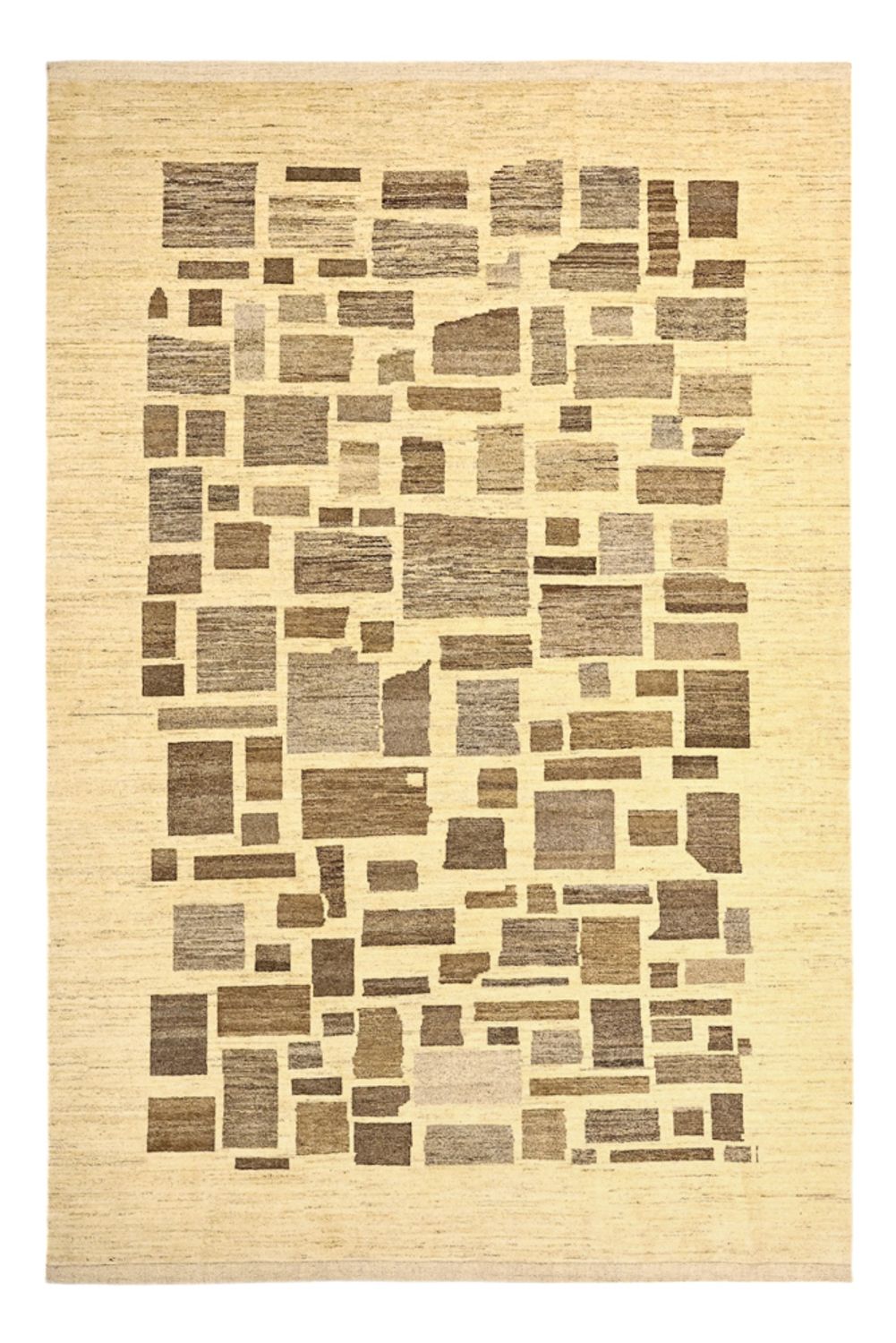 Alfombra Gabbeh - Loribaft Persa - 287 x 200 cm - beige claro