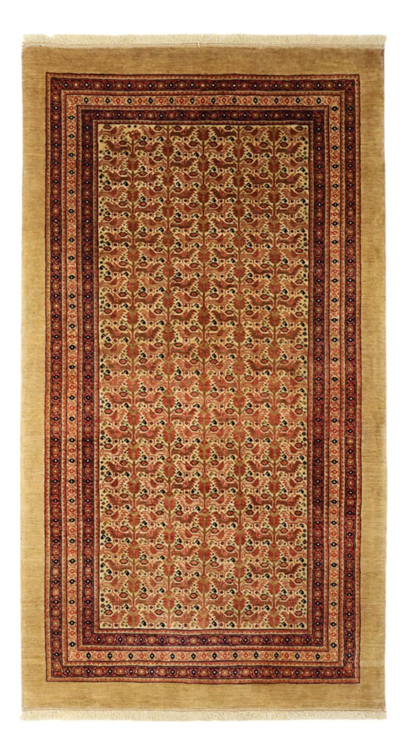 Alfombra de pasillo Alfombra Gabbeh - Loribaft Persa - 187 x 103 cm - marrón