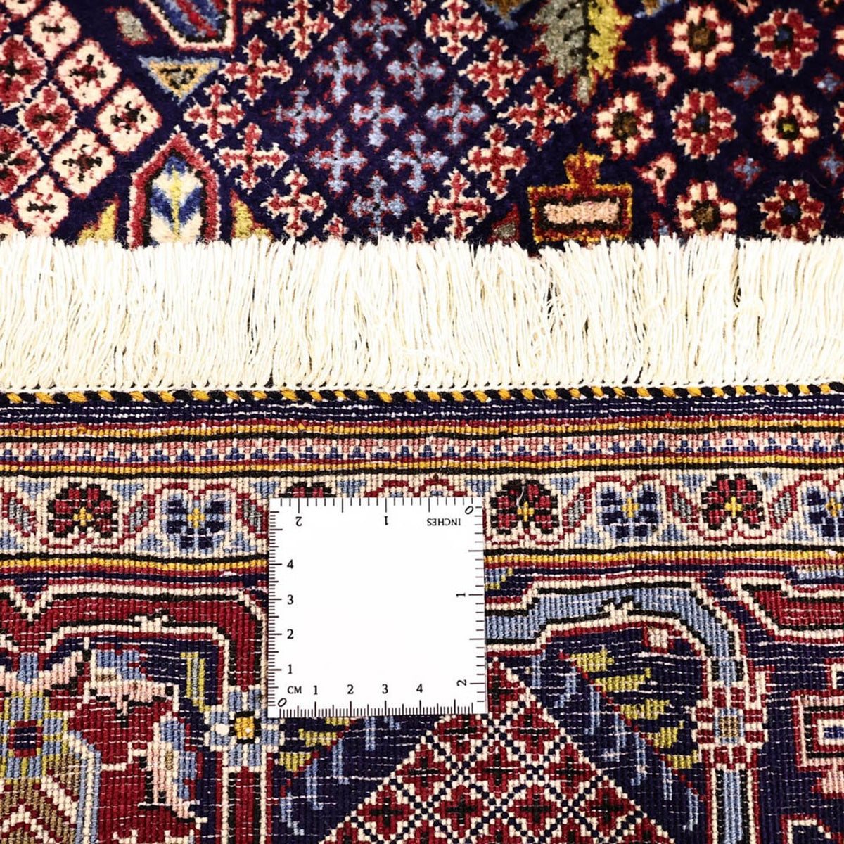 Alfombra persa - Keshan - 215 x 140 cm - azul oscuro