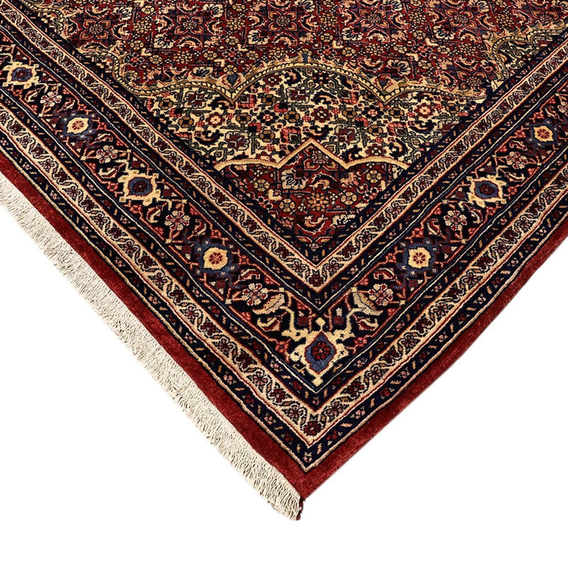 Alfombra persa - Bidjar - 216 x 144 cm - rojo oscuro