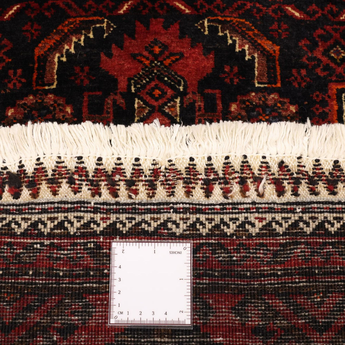 Alfombra de pasillo Alfombra Belutsch - 190 x 99 cm - rojo oscuro