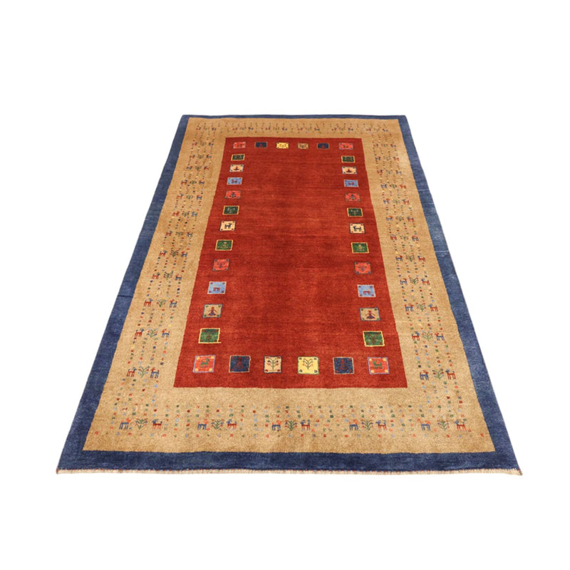 Alfombra Gabbeh - Persa Kashkuli - 184 x 121 cm - rojo