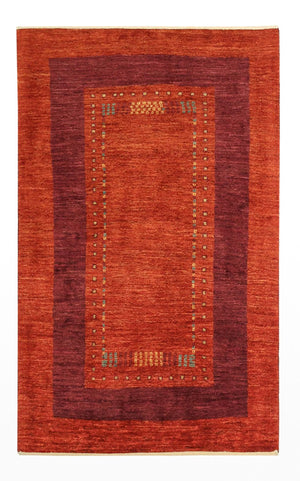 Alfombra Gabbeh - Loribaft Persa - 128 x 78 cm - multicolor