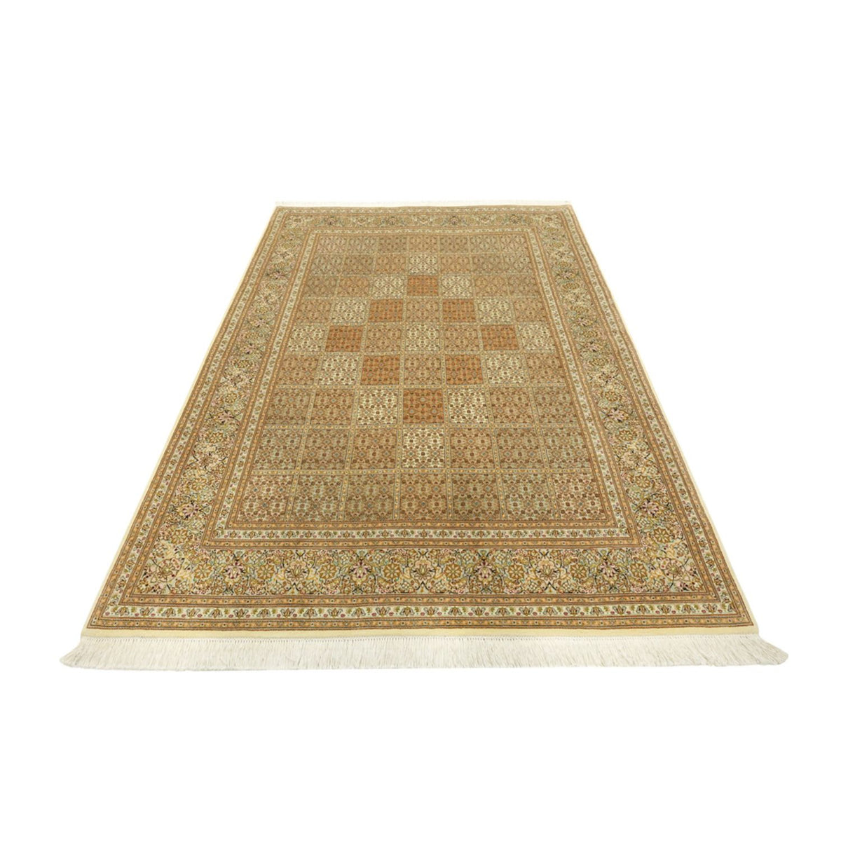 Alfombra Persa - Tabriz - Real - 208 x 149 cm - beige oscuro