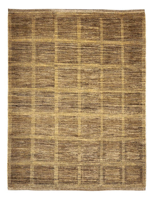 Alfombra Gabbeh - Loribaft Persa - 242 x 194 cm - beige oscuro