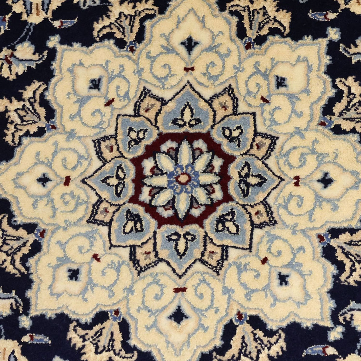 Alfombra Persa - Nain - Real - 157 x 106 cm - azul oscuro