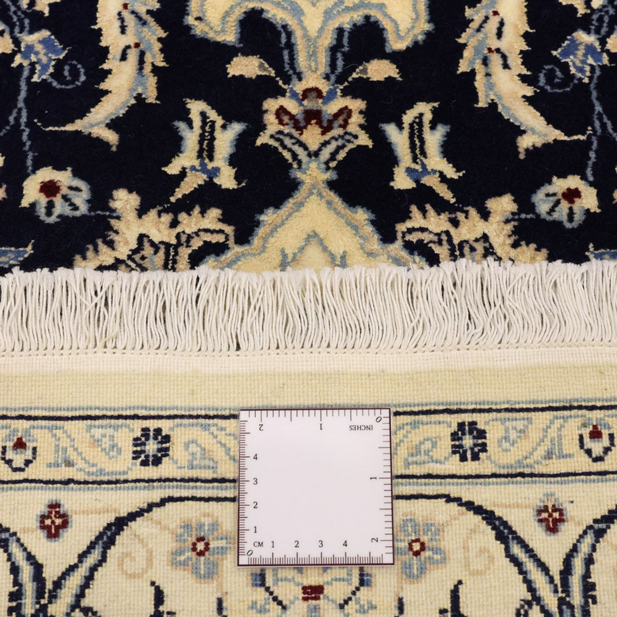Alfombra Persa - Nain - Real - 157 x 106 cm - azul oscuro