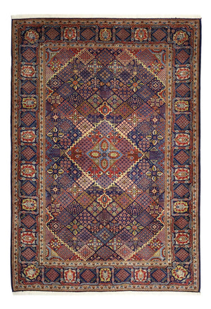 Alfombra persa - Keshan - 211 x 143 cm - azul oscuro