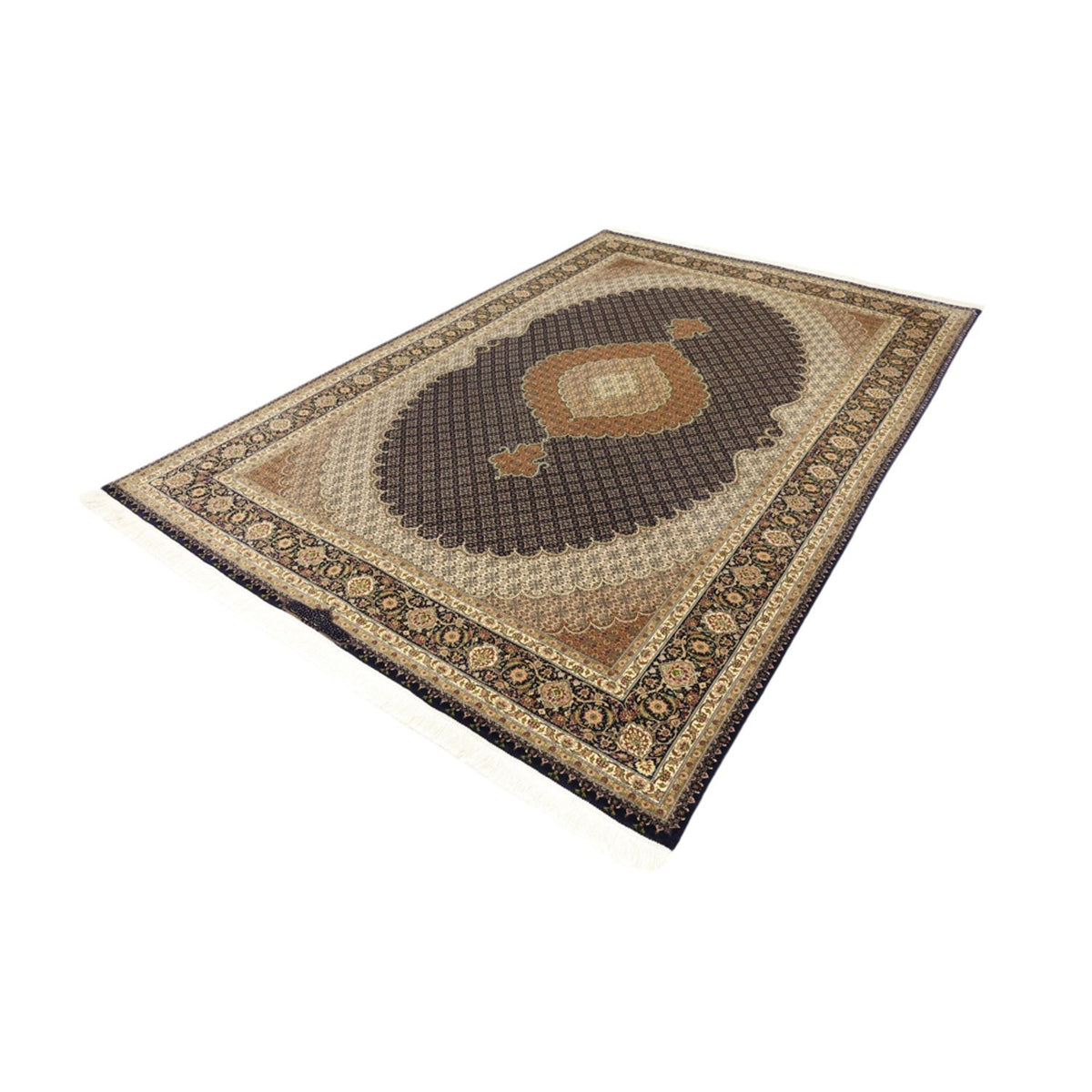 Alfombra persa - Tabriz - 299 x 204 cm - beige oscuro