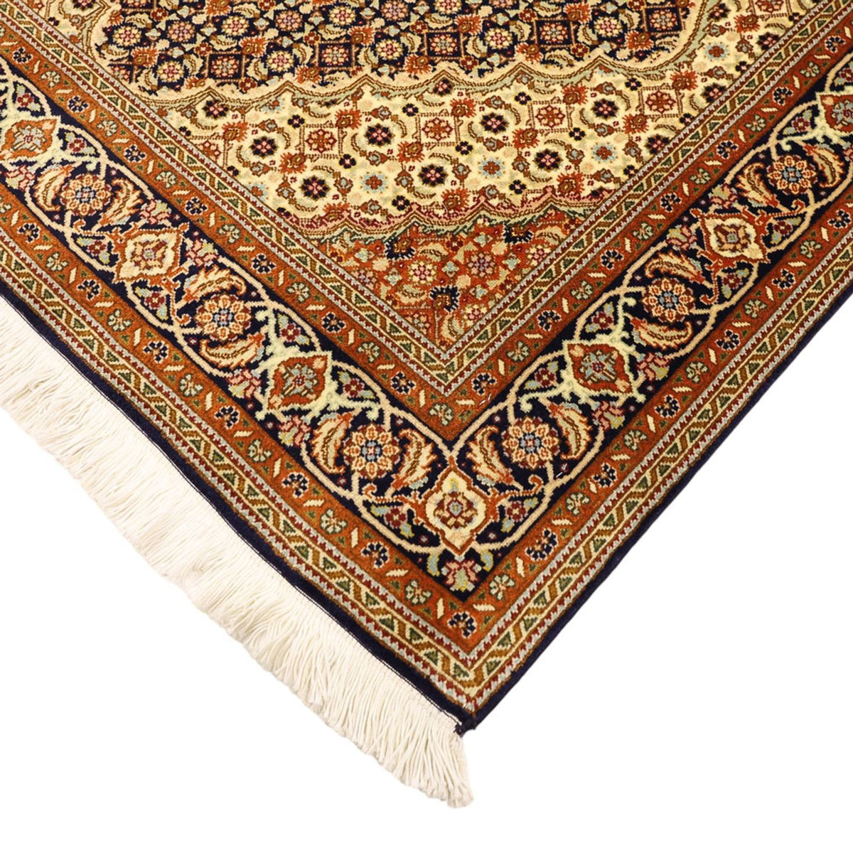 Alfombra Persa - Tabriz - Real - Real - 153 x 101 cm - beige oscuro