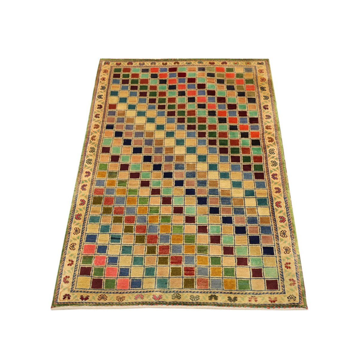 Alfombra Gabbeh - Loribaft Persa - 117 x 79 cm - multicolor
