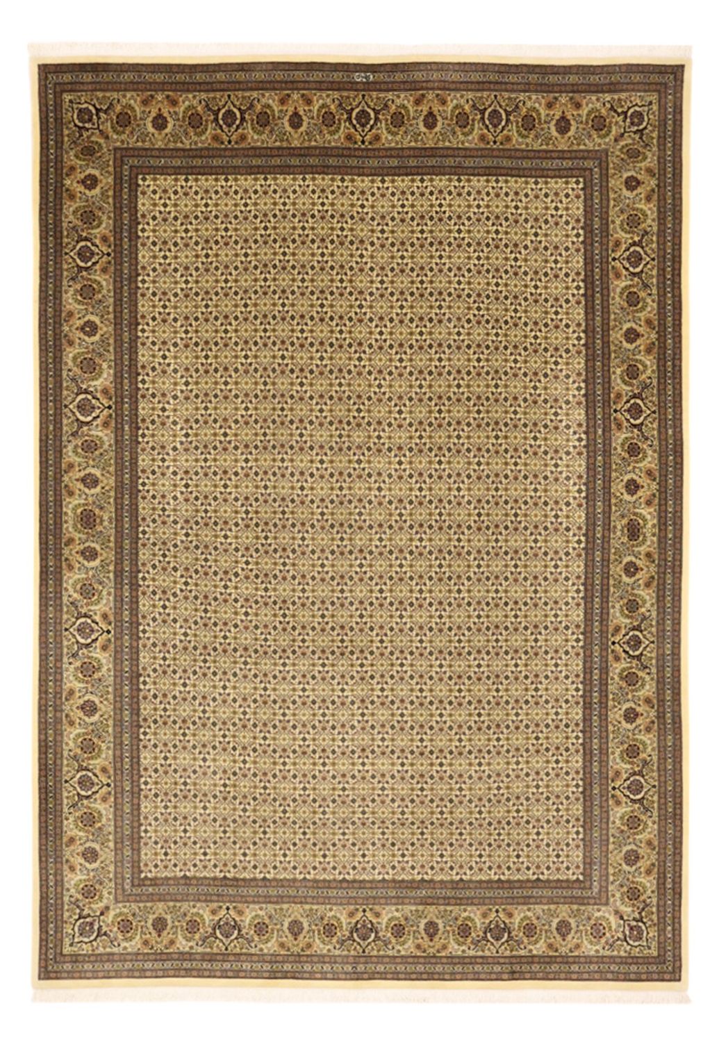 Alfombra Persa - Tabriz - Real - Real - 289 x 200 cm - beige oscuro
