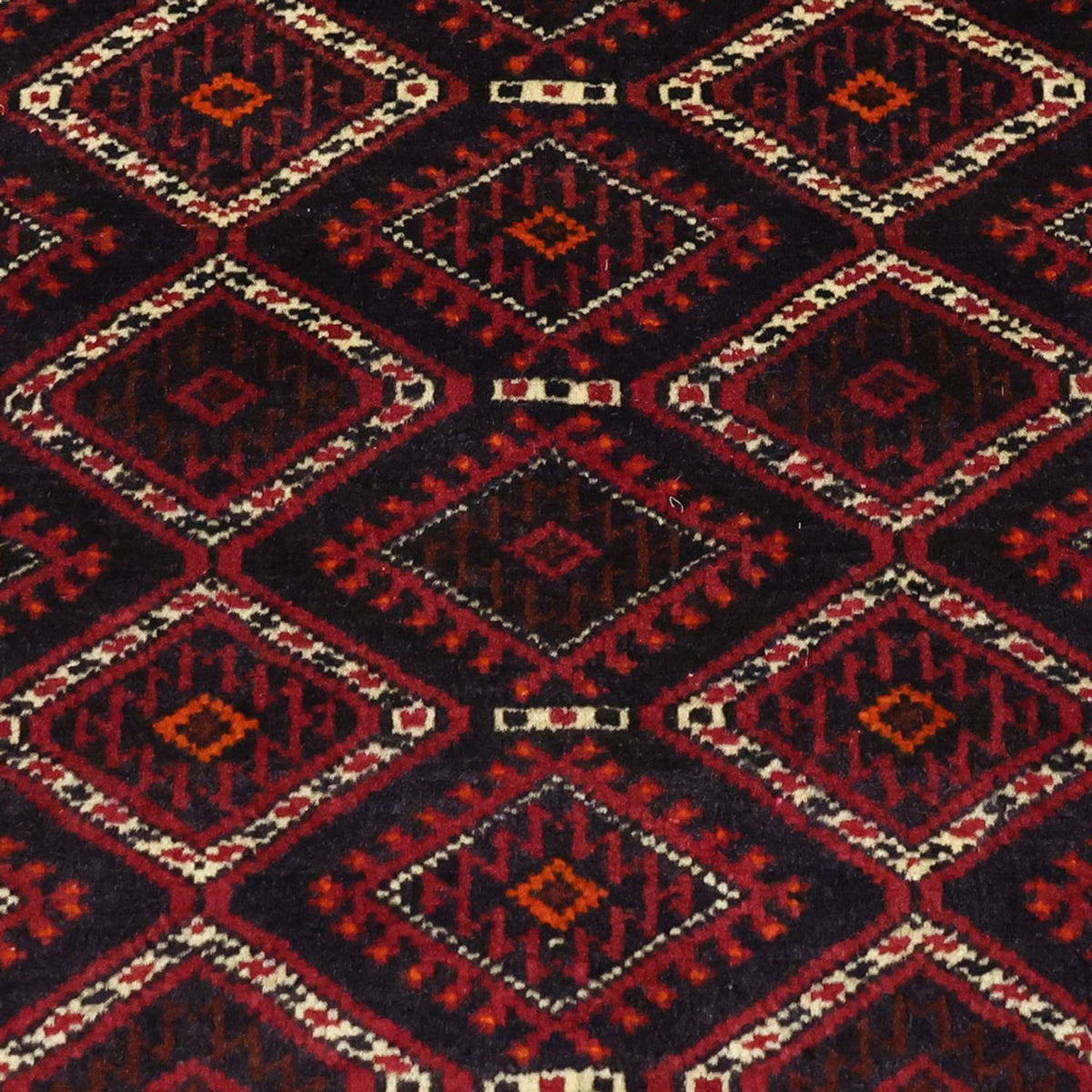 Alfombra de pasillo Alfombra Belutsch - 190 x 103 cm - rojo oscuro