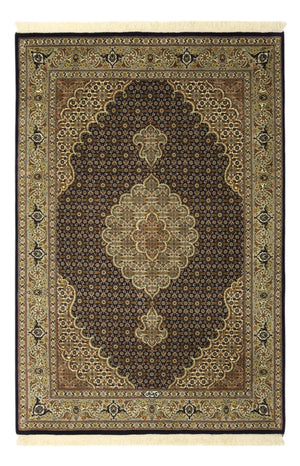 Alfombra Persa - Tabriz - Real - Urdimbre de seda - 149 x 100 cm - beige oscuro