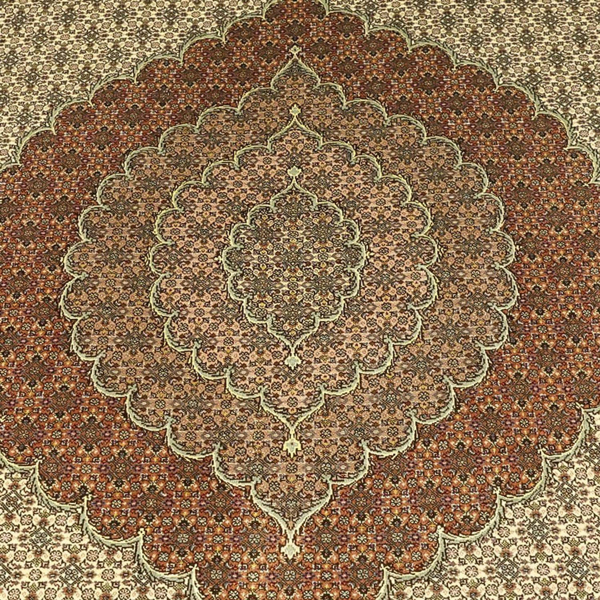 Alfombra Persa - Tabriz - Real - Real - 348 x 248 cm - beige claro