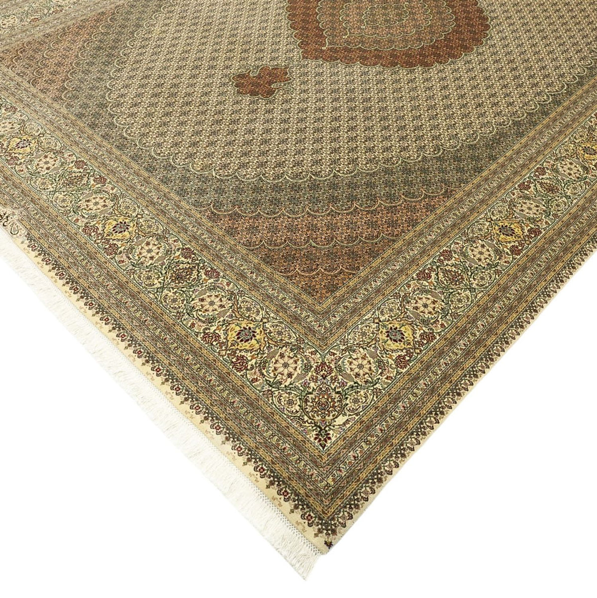 Alfombra Persa - Tabriz - Real - Real - 348 x 248 cm - beige claro