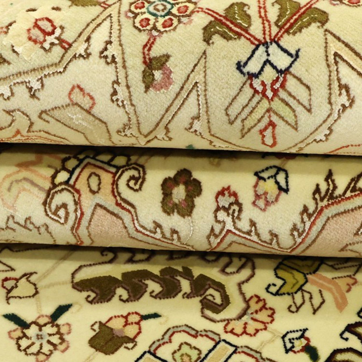 Alfombra persa - Tabriz - Real - 203 x 147 cm - beige