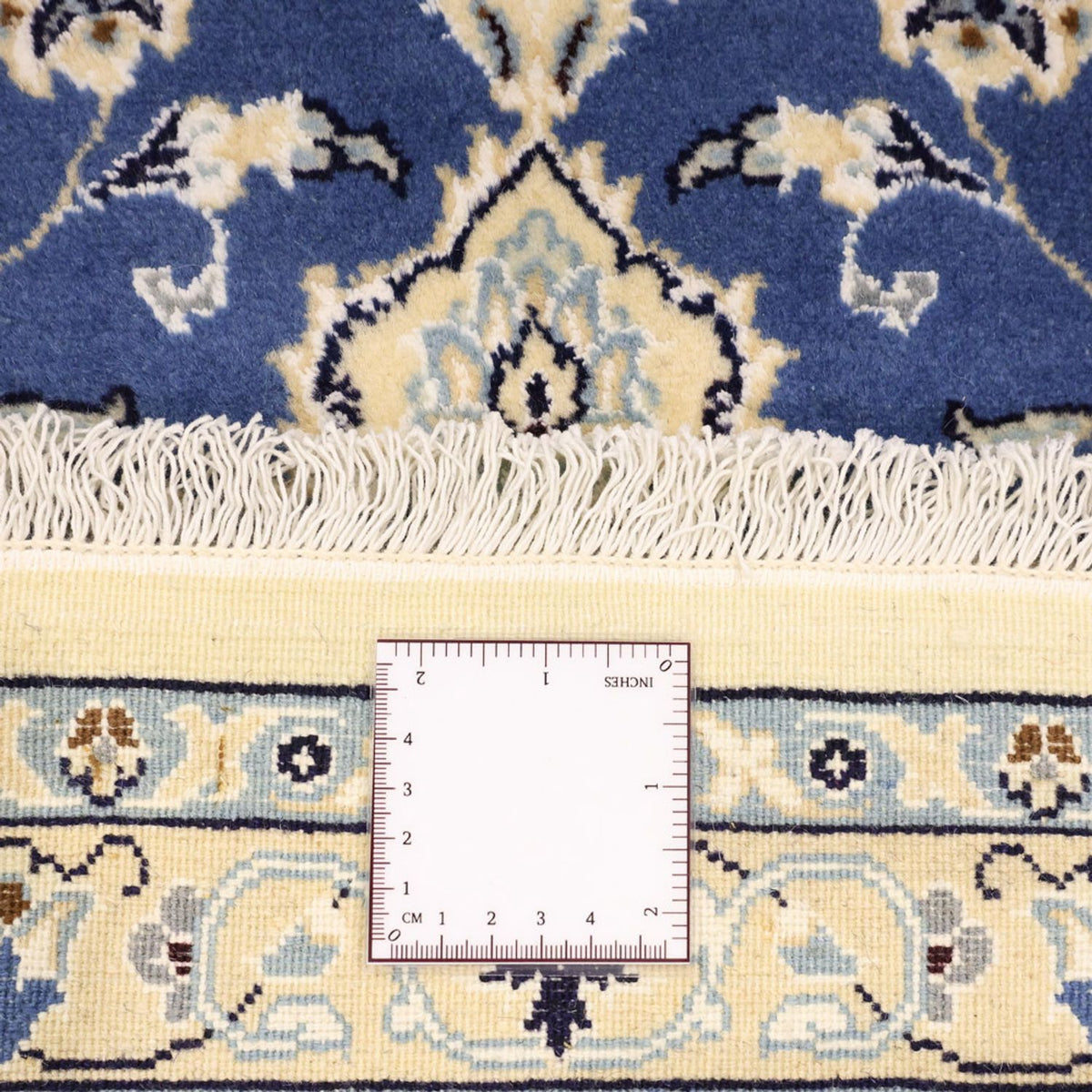 Alfombra Persa - Nain - Real - 140 x 86 cm - azul oscuro