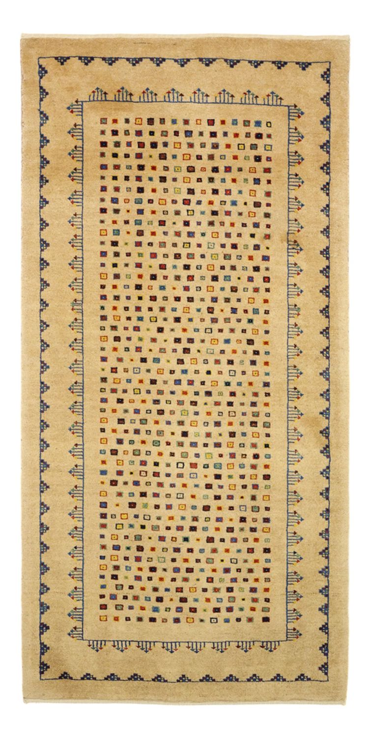 Alfombra Gabbeh - Loribaft Persa - 164 x 79 cm - oro