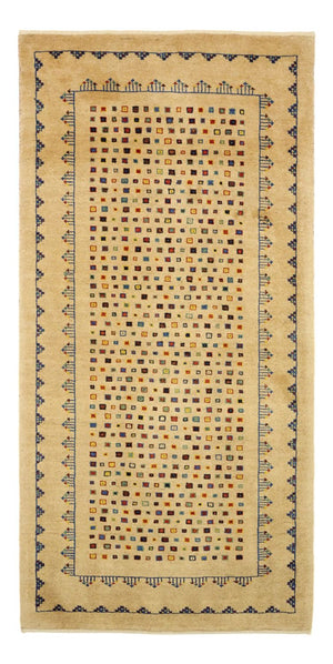 Alfombra Gabbeh - Loribaft Persa - 164 x 79 cm - oro