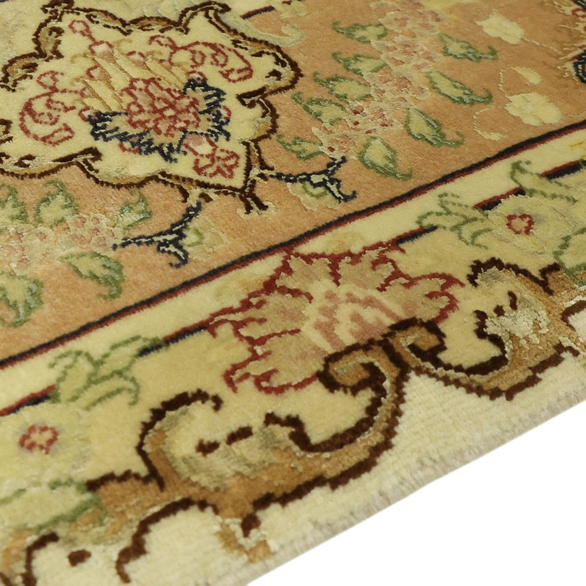Alfombra Persa - Tabriz - Real - 208 x 149 cm - beige