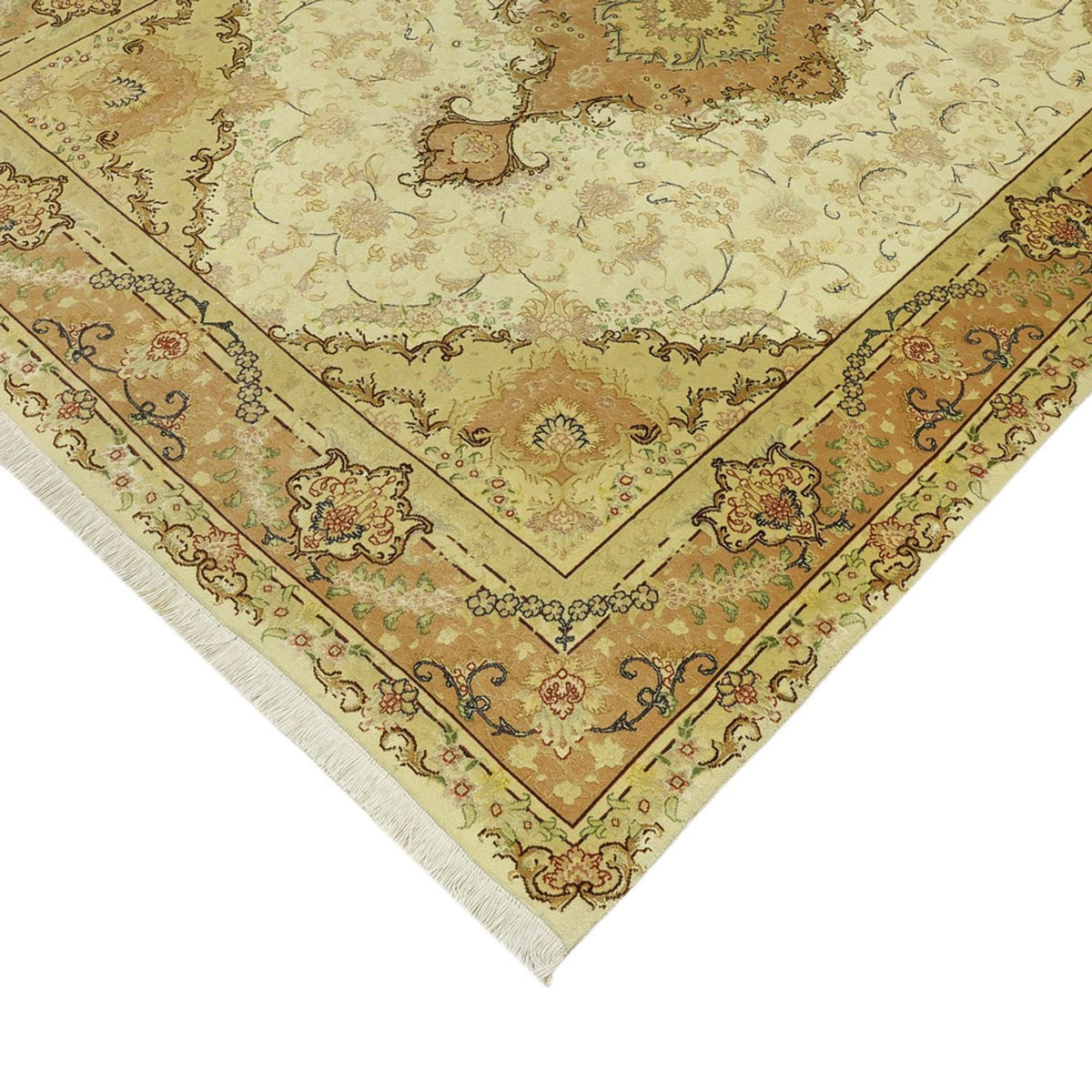 Alfombra Persa - Tabriz - Real - 208 x 149 cm - beige