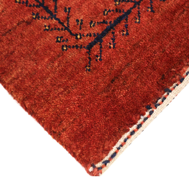 Alfombra Gabbeh - Loribaft Persa - 115 x 82 cm - rojo oscuro
