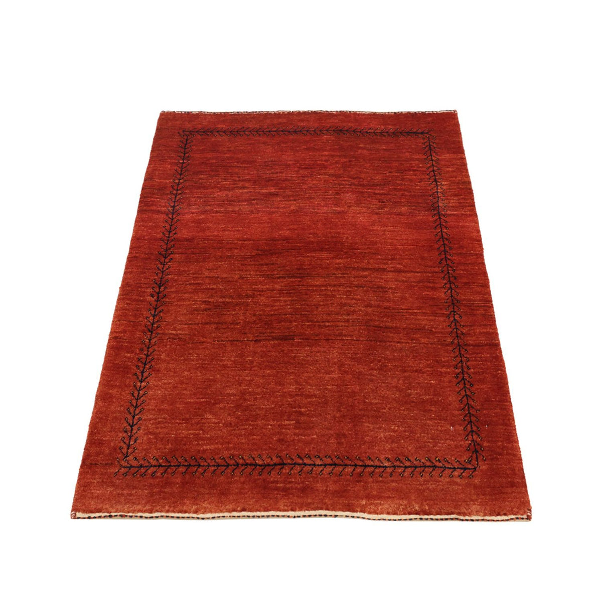Alfombra Gabbeh - Loribaft Persa - 115 x 82 cm - rojo oscuro