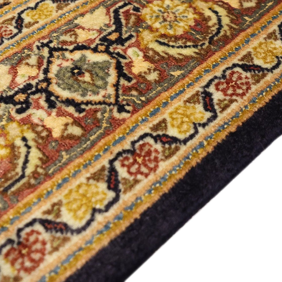 Alfombra Persa - Tabriz - Real - 148 x 100 cm - azul oscuro