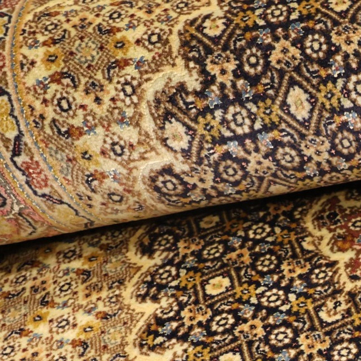 Alfombra Persa - Tabriz - Real - 148 x 100 cm - azul oscuro