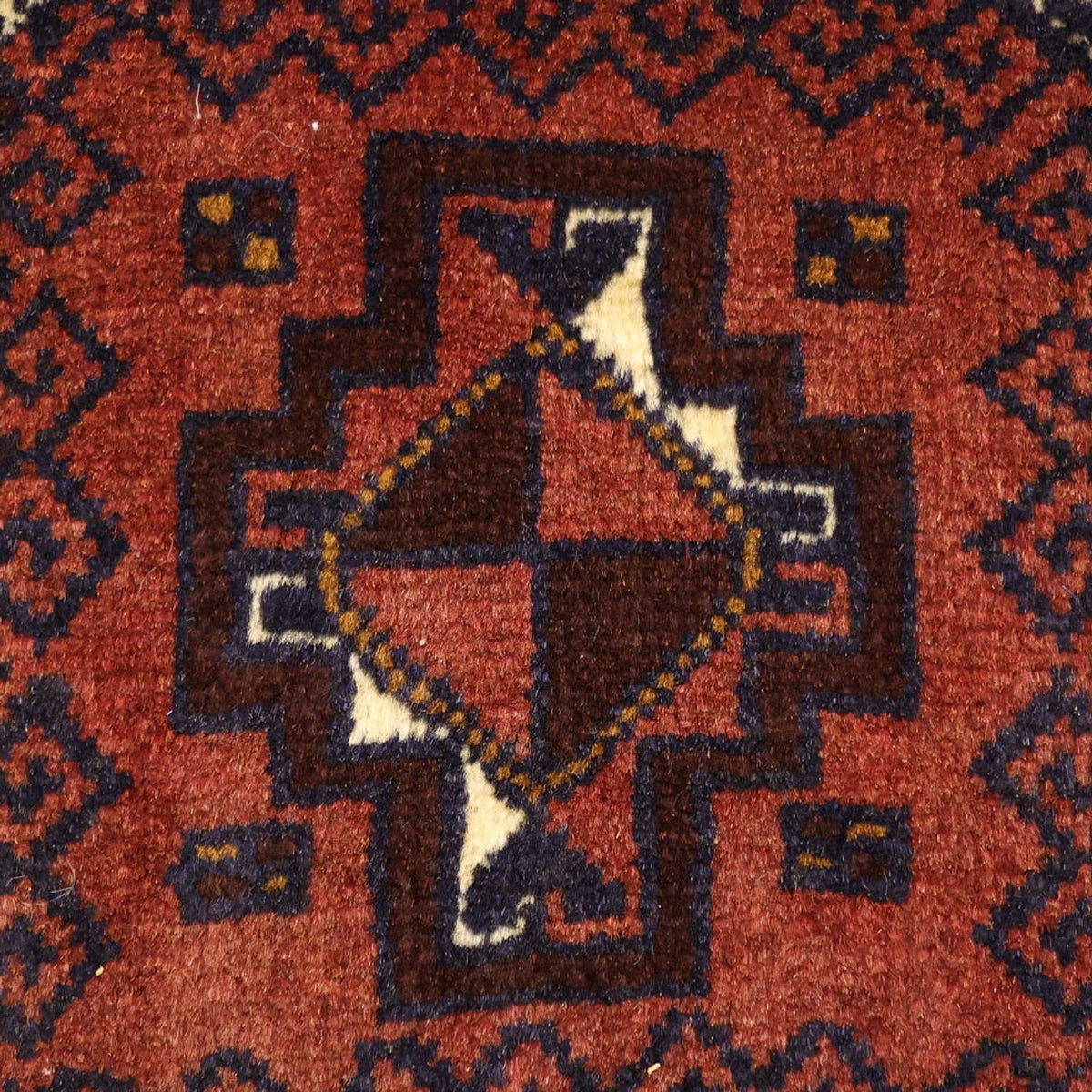 Alfombra de pasillo Alfombra Belutsch - 198 x 98 cm - rojo oscuro