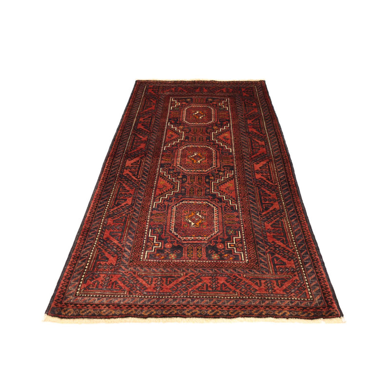 Alfombra de pasillo Alfombra Belutsch - 194 x 98 cm - rojo oscuro
