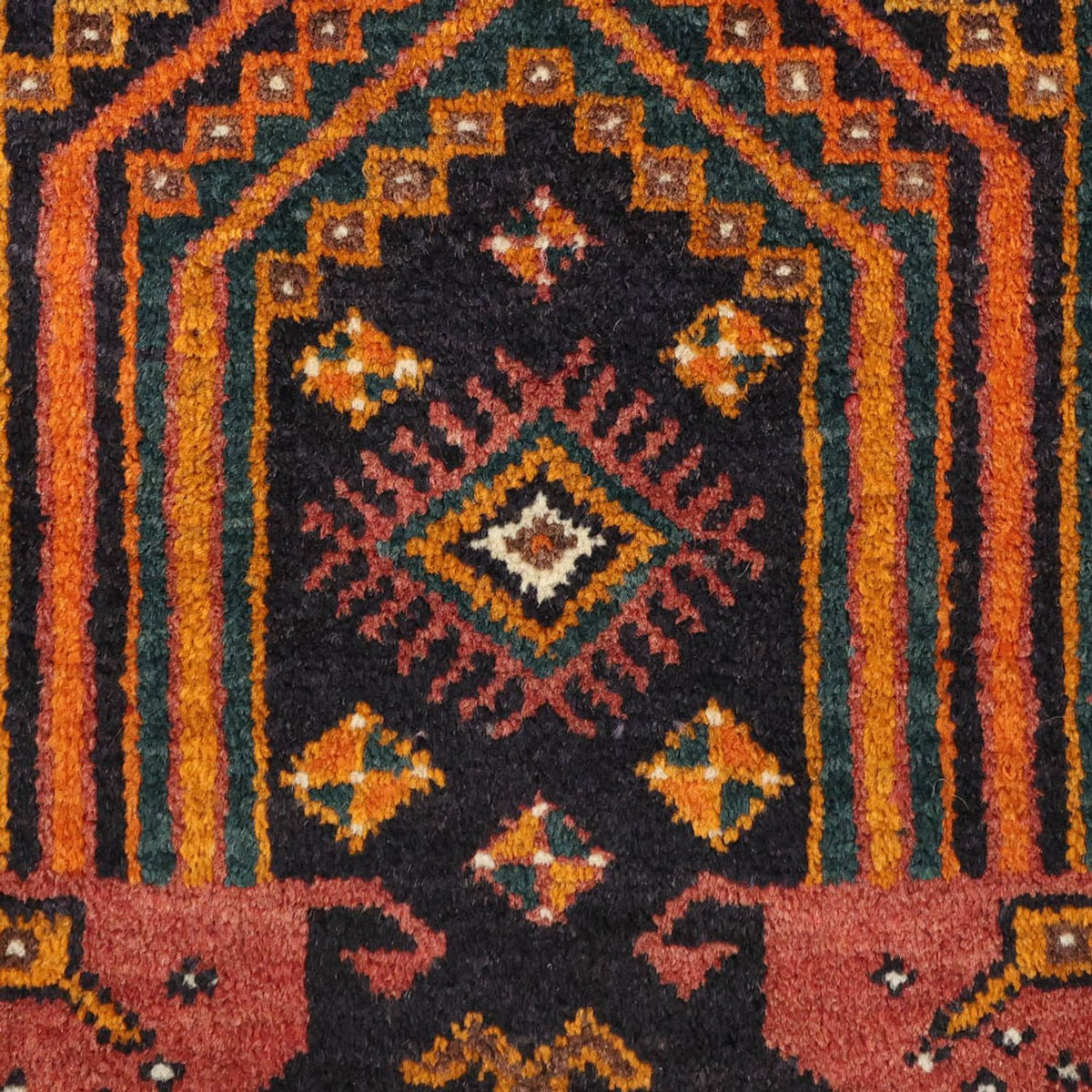 Alfombra de pasillo Alfombra Belutsch - 249 x 113 cm - azul oscuro