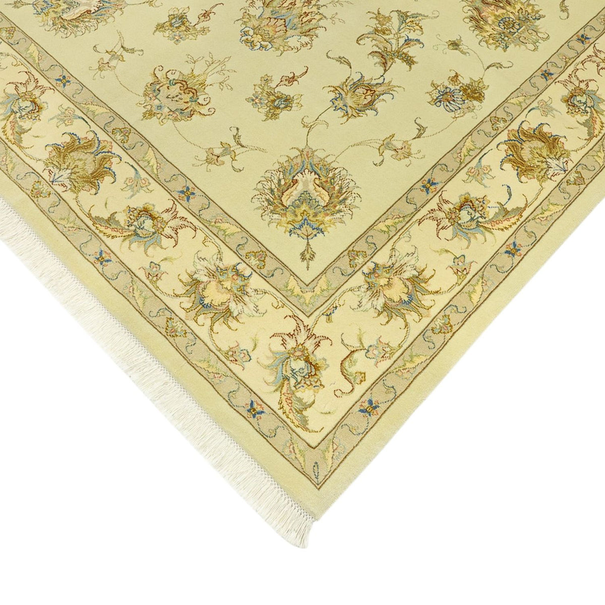 Alfombra persa - Tabriz - Real - 203 x 145 cm - beige