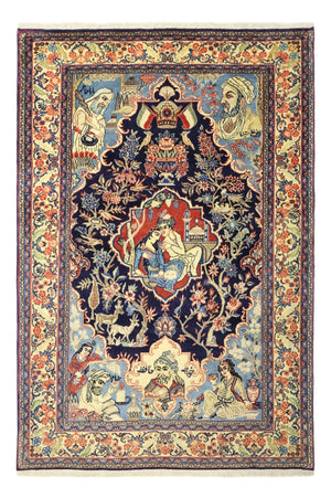 Alfombra persa - Tabriz - 197 x 136 cm - multicolor