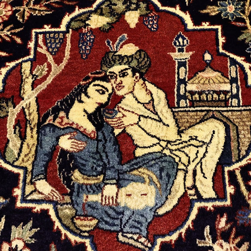 Alfombra persa - Tabriz - 197 x 136 cm - multicolor