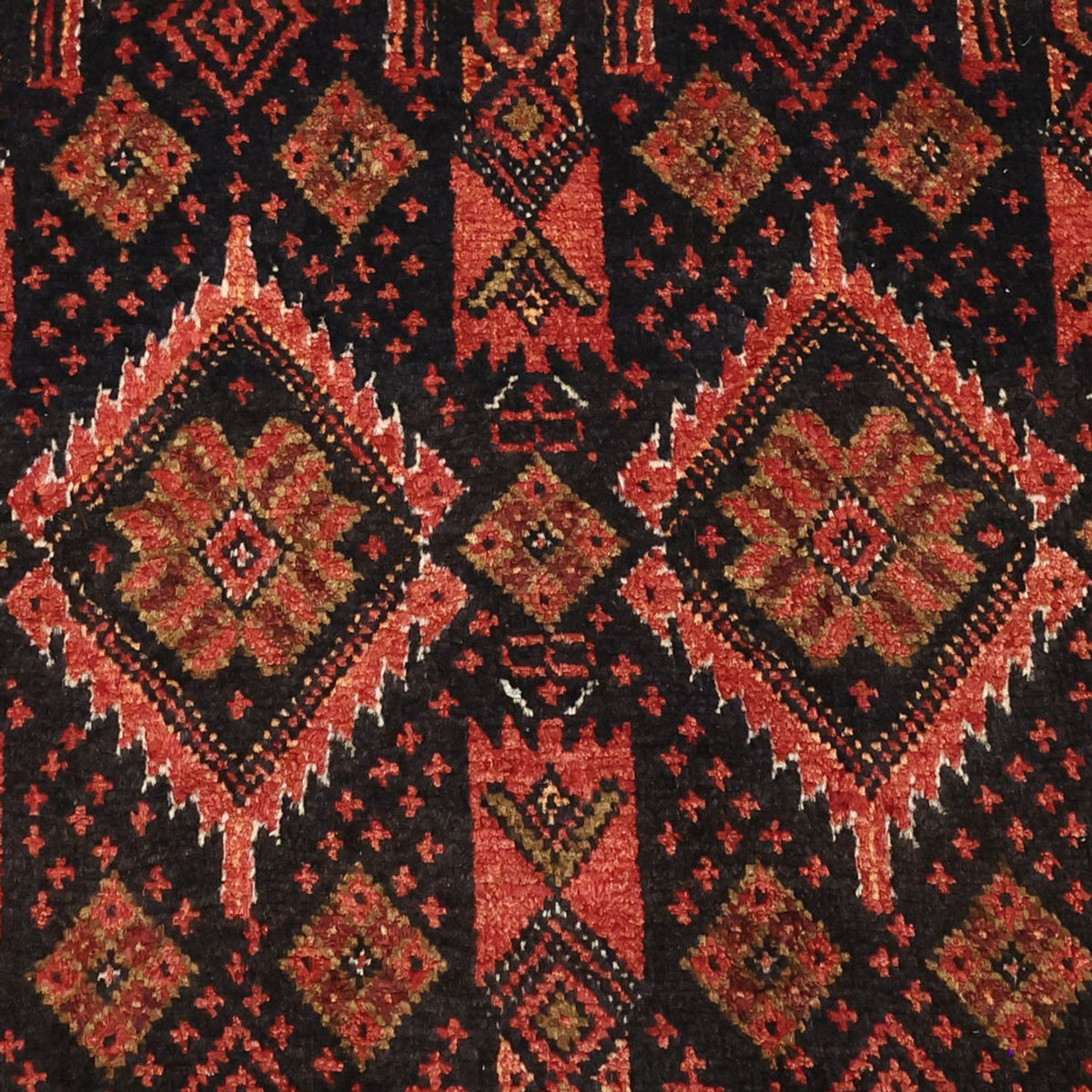 Alfombra de pasillo Alfombra Belutsch - 205 x 105 cm - rojo oscuro