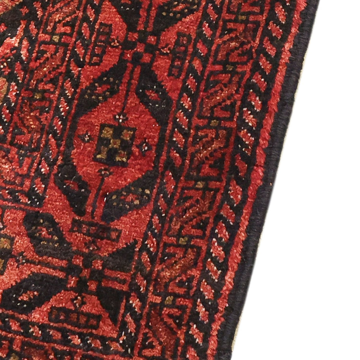 Alfombra de pasillo Alfombra Belutsch - 205 x 105 cm - rojo oscuro
