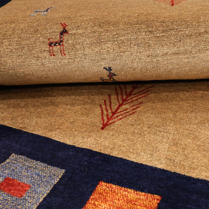 Alfombra Gabbeh - Loribaft Persa - 156 x 105 cm - multicolor