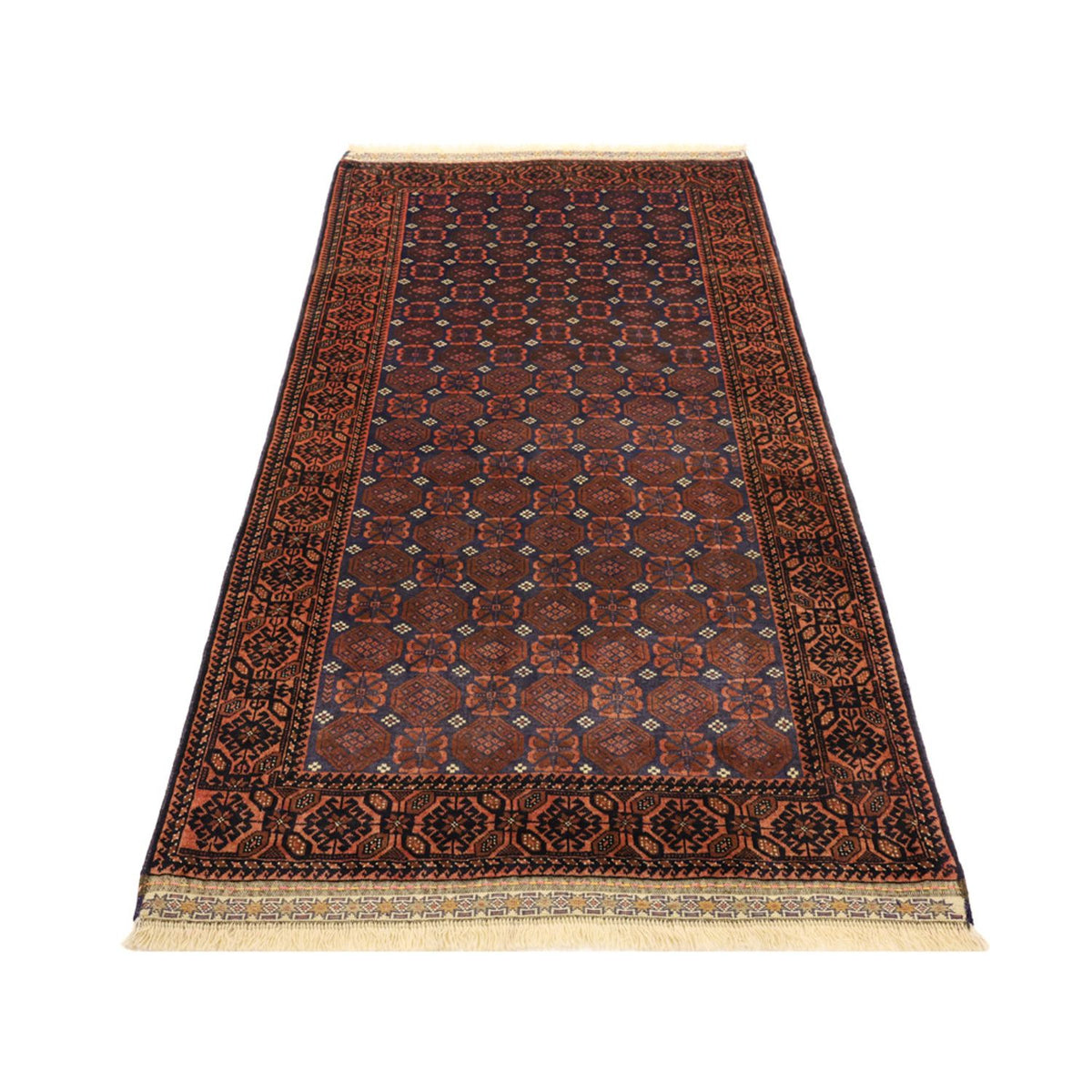 Alfombra de pasillo Alfombra Belutsch - 185 x 100 cm - azul oscuro
