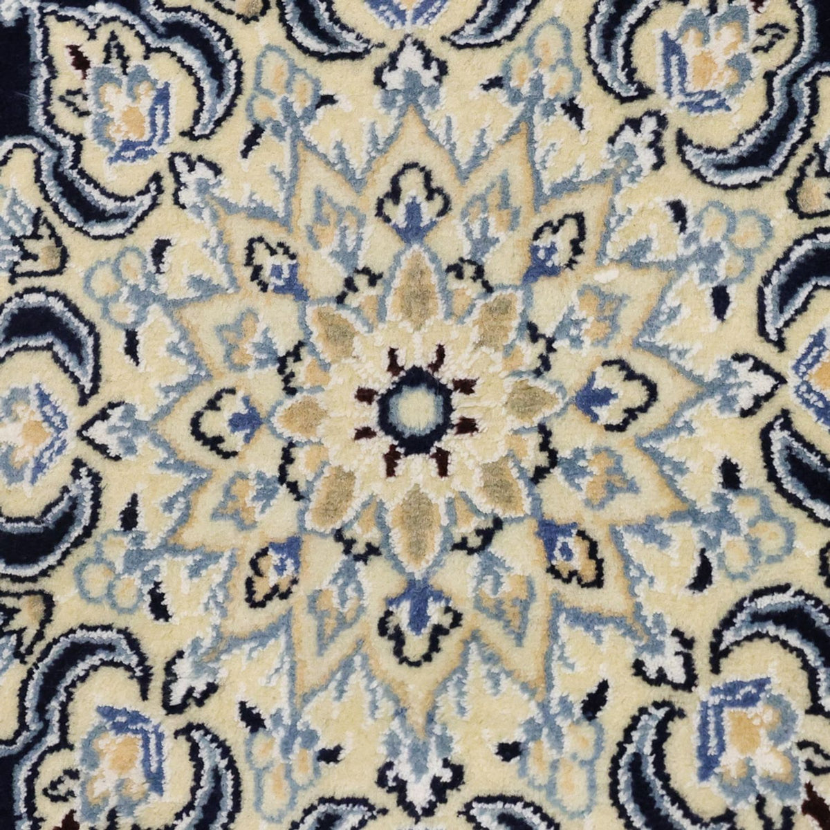 Alfombra Persa - Nain - Real - 152 x 87 cm - azul oscuro