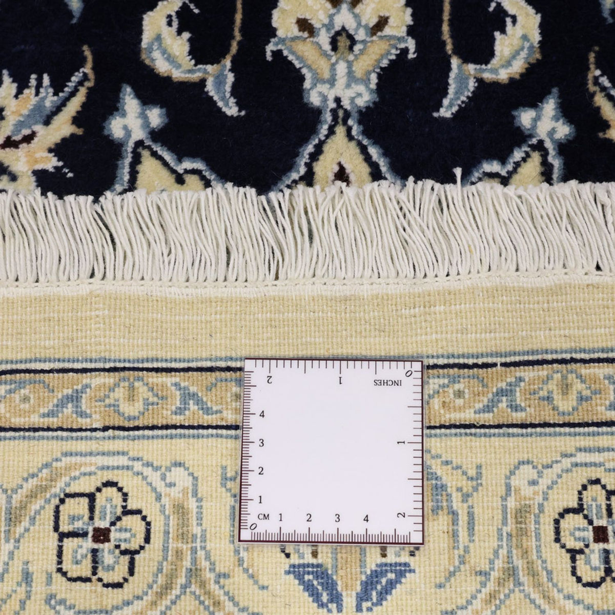 Alfombra Persa - Nain - Real - 152 x 87 cm - azul oscuro