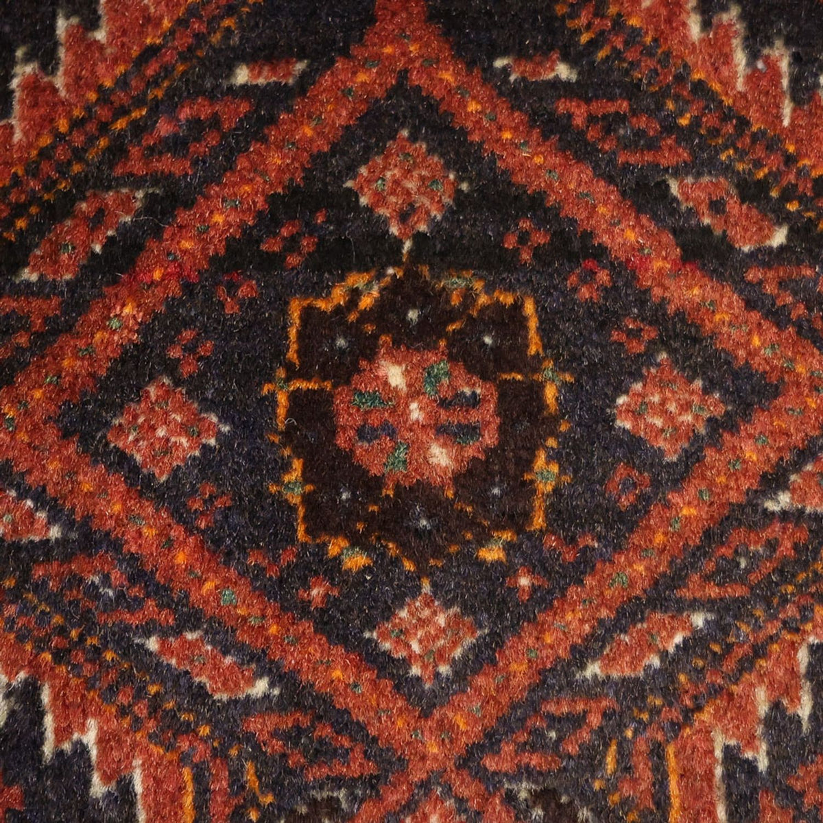 Alfombra de pasillo Alfombra Belutsch - 194 x 97 cm - rojo oscuro