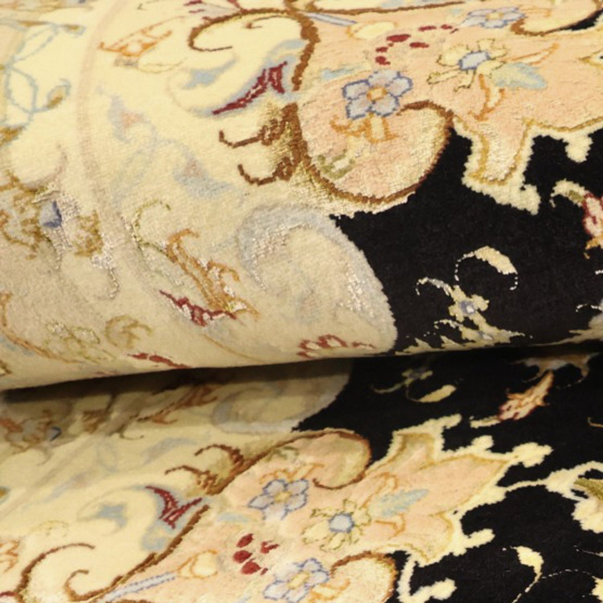 Alfombra Persa - Tabriz - Real - 152 x 99 cm - azul oscuro