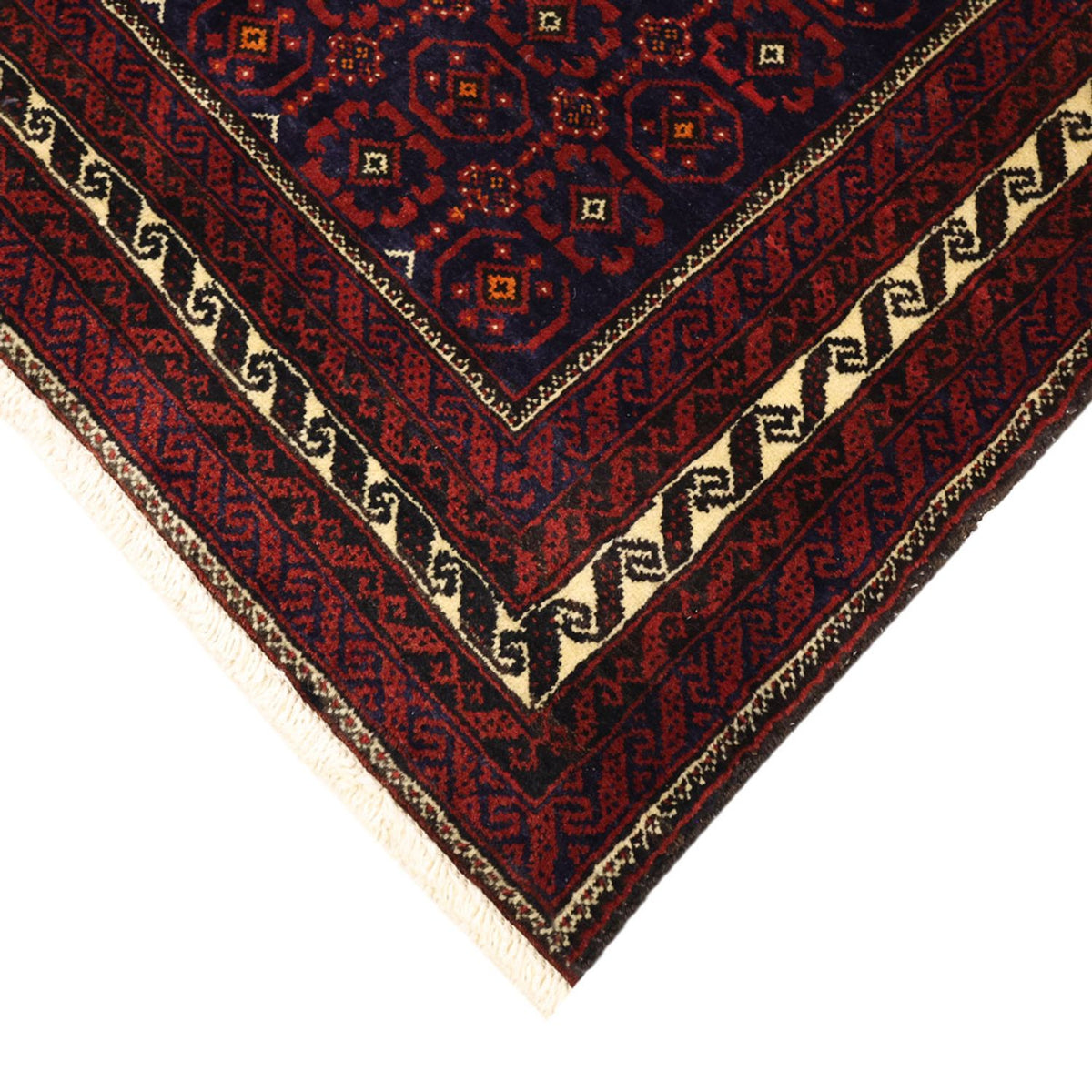 Alfombra de pasillo Alfombra Belutsch - 185 x 100 cm - rojo oscuro