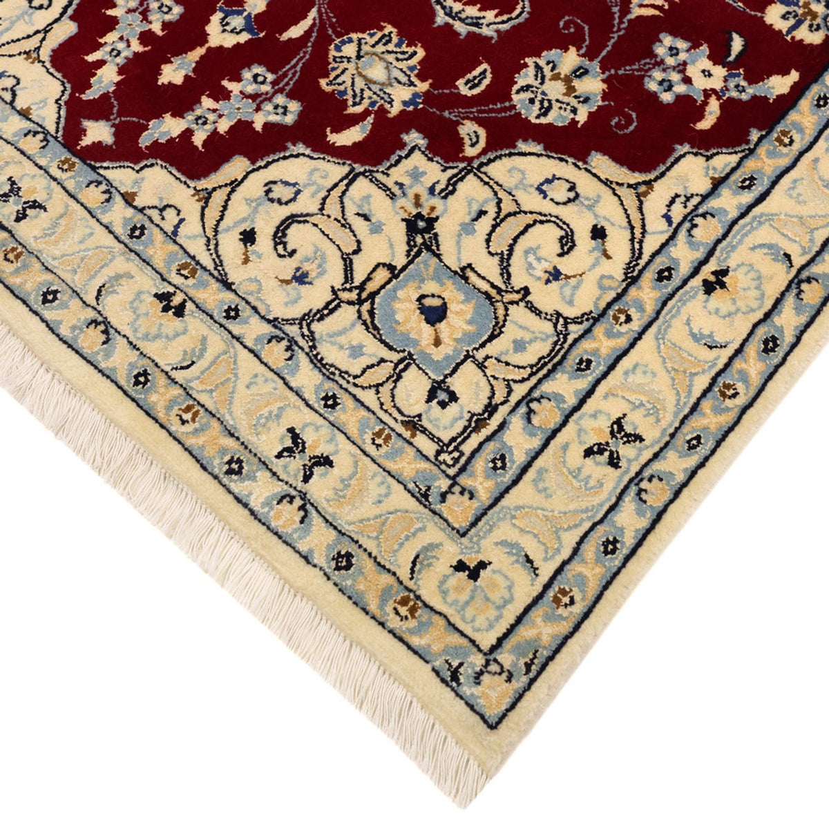 Alfombra Persa - Nain - Real - 158 x 89 cm - rojo